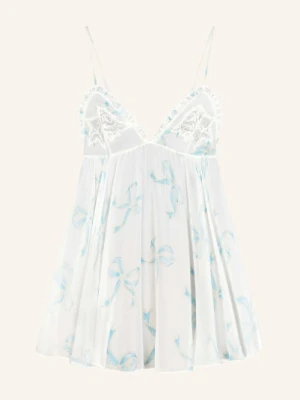 Skims Jedwabna Koszulka Nocna Skims Romance weiss