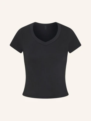 Skims Koszulka Domowa Worn In schwarz WASHED ONYX