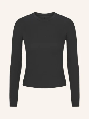 Skims Koszulka Lounge Cotton Rib schwarz