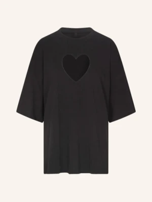 Skims Koszulka Lounge Worn In Jersey Z Wycięciem schwarz