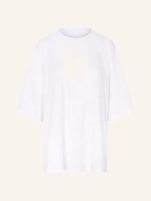 Skims Koszulka Lounge Worn In Jersey Z Wycięciem weiss