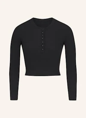 Skims Koszulka Rekreacyjna Cotton Rib schwarz