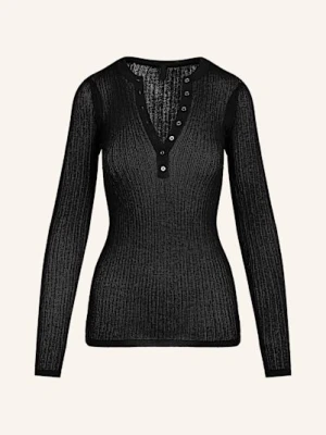 Skims Koszulka Rekreacyjna Sheer Knit schwarz