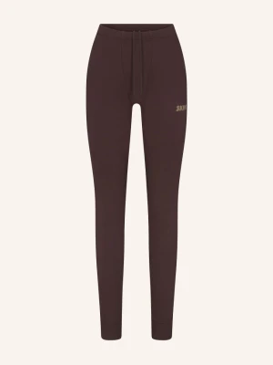 Skims Legginsy Typu Lounge Cotton Fleece braun ESPRESSO