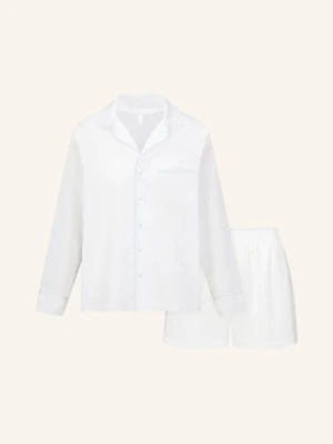 Skims Piżama Typu Shorty Cotton Poplin Sleep weiss