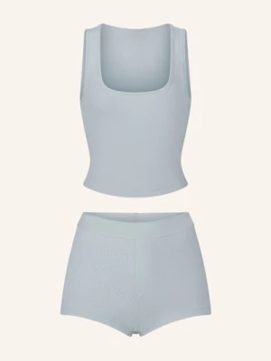 Skims Piżama Z Szortami Pointelle blau