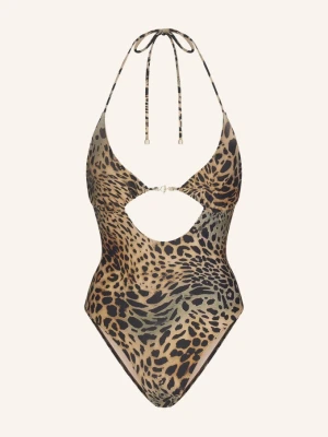Skims Strój Kąpielowy Z Wiązaniem Na Szyi Micro Hardware braun CSKP CHEETAH SKIN PRINT