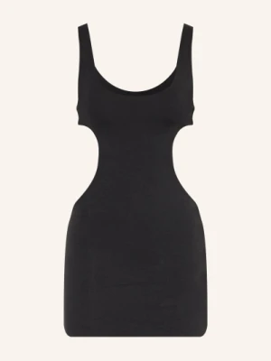 Skims Sukienka Typu Lounge Z Bawełnianego Dżerseju Z Wycięciami schwarz