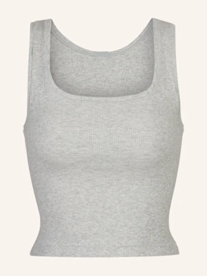 Skims Top Cotton Rib grau