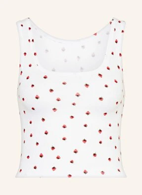 Skims Top Rekreacyjny Cotton Rib weiss