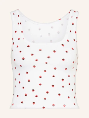 Skims Top Rekreacyjny Cotton Rib weiss