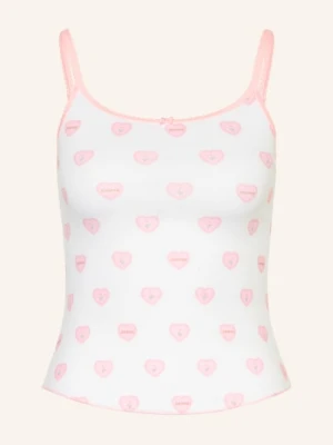 Skims Top Typu Lounge Skims Pointelle weiss