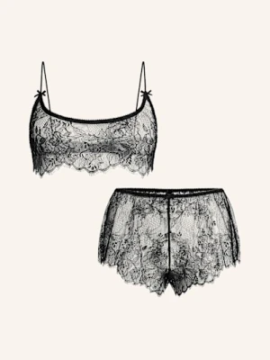 Skims Zestaw Ultra Fine: Gorset I Bokserki schwarz