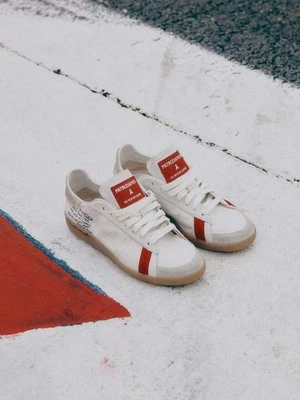 SKIN Sneakers ze skóry nappa z napisem PATRIZIA PEPE