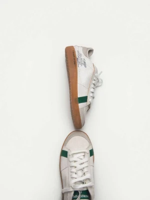 SKIN Sneakers ze skóry nappa z napisem Patrizia Pepe biały