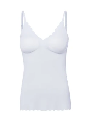 SKINY Koszulka damska z biustonoszem - Sensation Kobiety Sztuczne włókno biały,