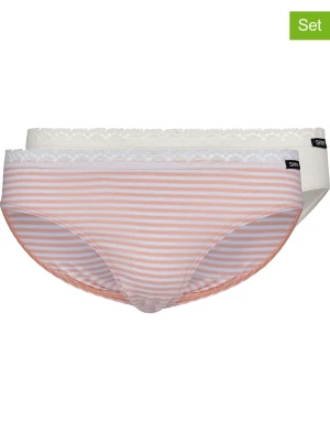 Skiny Majtki (2 pary) w kolorze kremowo-jasnoróżowym rozmiar: 176