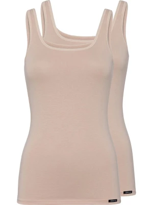 Skiny Podkoszulki (2 szt.) w kolorze cielistym rozmiar: 38