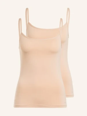 Skiny Topy, 2 Szt. Advantage Micro beige