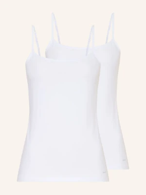 Skiny Zestaw 2 Topów Cotton Stretch weiss BIAŁY