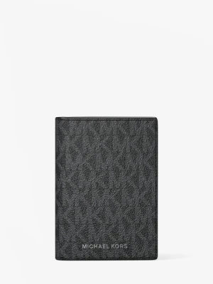 Składane etui na karty Hudson z charakterystycznym logo Michael Kors CZARNY (Czarny)