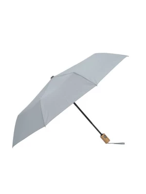 Składany parasol damski w kolorze szarym OCHNIK