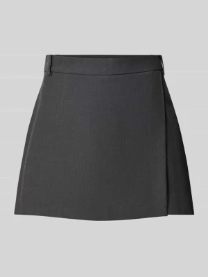 skort o kroju regular fit z szlufkami na pasek model 'LINDA' Only Antracytowy melanż