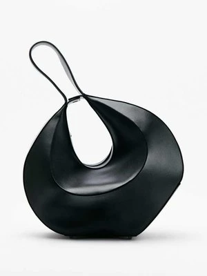 Skórzana bangle bag na ramię PATRIZIA PEPE