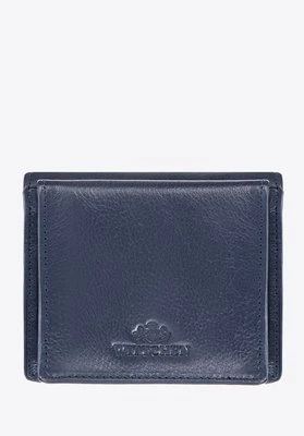 Skórzana bilonówka klasyczna granatowa Wittchen