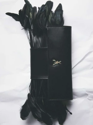 Skórzana kopertówka „Piume” PATRIZIA PEPE