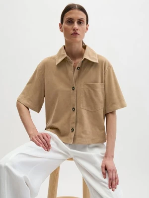 Skórzana koszula regular Marc O'Polo