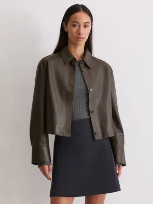 Skórzana koszula regular Marc O'Polo