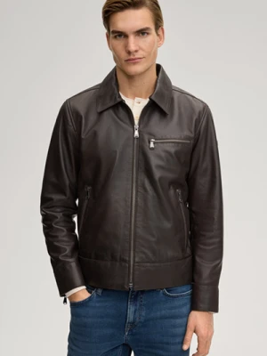 Skórzana kurtka Aleks w kolorze ciemnobrązowym Joop