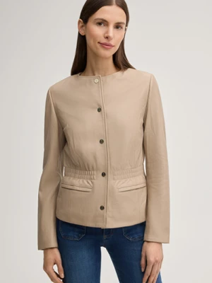 Skórzana kurtka Linda w kolorze beżowym Joop