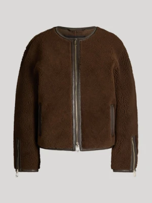 Skórzana kurtka Lisa w brązowym kolorze Joop