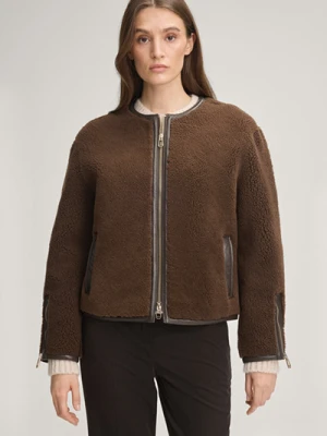 Skórzana kurtka Lisa w brązowym kolorze Joop