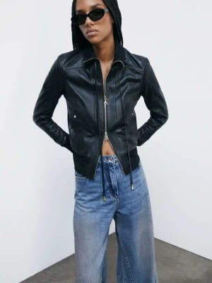 Skórzana kurtka typu bluzon PATRIZIA PEPE