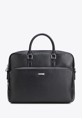 Skórzana męska torba na laptopa 15,6” czarna Wittchen