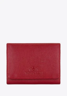 Skórzana portmonetka damska czerwona Wittchen