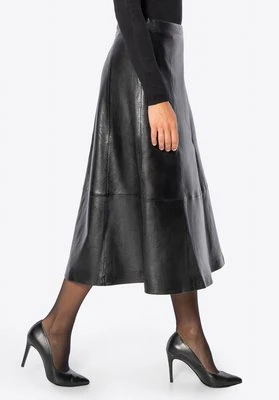 Skórzana spódnica midi czarna Wittchen
