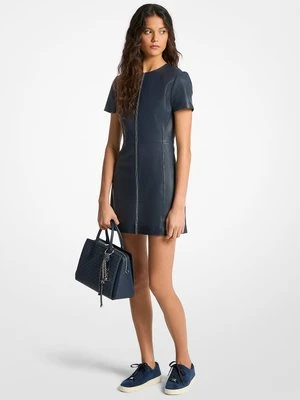 Skórzana sukienka mini MICHAEL Michael Kors