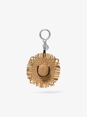 Skórzana tkana zawieszka do torby z motywem kapelusza MICHAEL Michael Kors