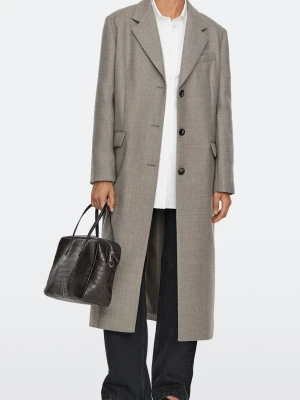 Skórzana Torba Duffle O Fakturowanej Powierzchni - Brązowy - Massimo Dutti - Female