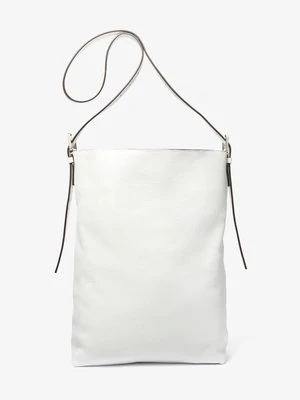 Skórzana torba hobo Kiera Michael Kors OPTYCZNA BIEL (Biały)