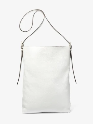 Skórzana torba hobo Kiera Michael Kors OPTYCZNA BIEL (Biały)