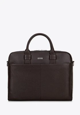 Skórzana torba na laptopa 16” ciemny brąz Wittchen