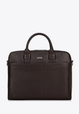 Skórzana torba na laptopa 16” ciemny brąz Wittchen