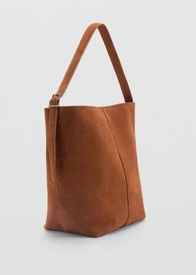 Skórzana torba shopper Mango