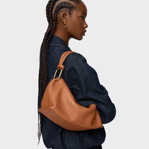 Skórzana Torba Typu Bowling W Kolorze Camelowym Tous Hold - Tous