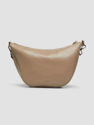 Skórzana torba typu crossbody z odpinanym paskiem na ramię s.Oliver brązowy